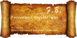 Fernengel Benjámin névjegykártya