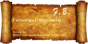 Fernengel Benjámin névjegykártya